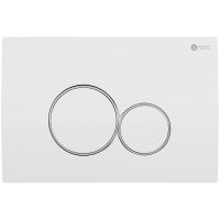 Клавиша смыва Point Виктория PN44061WC Белая Хром — фото 1, Комплектующие для душевого оборудования