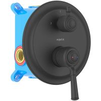 Смеситель для душа Aquatek Классик Черный матовый арт-AQ1546MB — фото 1, Смеситель для душа