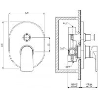 Товар: Смеситель для душа Cezares LAGOS-VDIM-01 Хром - фото 2 Смеситель для душа Cezares LAGOS-VDIM-01 Хром — фото 2, Смеситель для душа