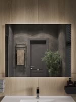 Товар: Зеркало Orange Quadrо 100 OQ-100ZE с подсветкой с сенсорным выключателем - фото 2 Зеркало Orange Quadrо 100 OQ-100ZE с подсветкой с сенсорным выключателем — фото 2, Мебель для ванной