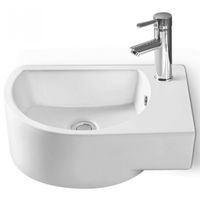 Раковина SantiLine 41 SL-2015L Белая — фото 1, Мини-раковины