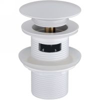 Донный клапан Boheme 612/2-MW Click-Clack Белый матовый — фото 1, Донные клапаны