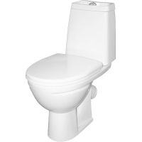 Унитаз-компакт Sanita Марс WC.CC/Mars/2-DM.Rim/WHT.G/S1 с бачком и сиденьем Микролифт — фото 1, Напольные унитазы