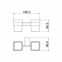 Товар: Стакан для зубных щеток Allen Brau Infinity 6.21003-31 двойной Черный матовый - фото 2 Стакан для зубных щеток Allen Brau Infinity 6.21003-31 двойной Черный матовый — фото 2, Мыльницы