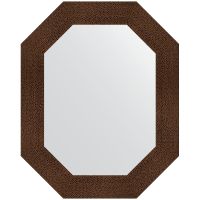 Зеркало Evoform Polygon 76х61 BY 7190 в багетной раме - Бронзовая лава 90 мм — фото 1, Мебель для ванной