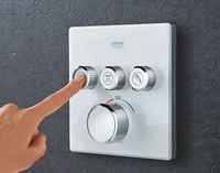 Товар: Смеситель для душа Grohe Grohtherm SmartControl 29157LS0 с термостатом Белая луна - фото 2 Смеситель для душа Grohe Grohtherm SmartControl 29157LS0 с термостатом Белая луна — фото 2, Смеситель для душа