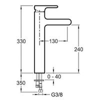Смеситель для раковины Jacob Delafon Singulier E10861-CP Хром — фото 5, Смесители для раковины
