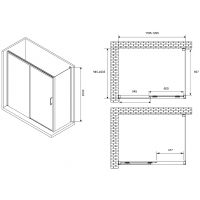 Товар: Душевой уголок Abber Komfort 120x100 AG93120B-S102B профиль Черный стекло прозрачное - фото 3 Душевой уголок Abber Komfort 120x100 AG93120B-S102B профиль Черный стекло прозрачное — фото 3, Прямоугольные душевые уголки