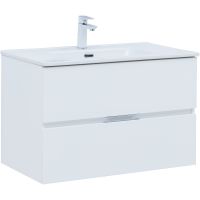 Тумба под раковину Aquanet Алвита New 80 277514 подвесная Белая матовая — фото 1, Мебель для ванной