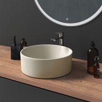 Раковина-чаша Grossman 40 GR-3013BEM Бежевая матовая — фото 5, Раковины накладные