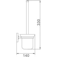 Ершик для унитаза Haiba HB1910 Хром — фото 2, Ершики для унитаза