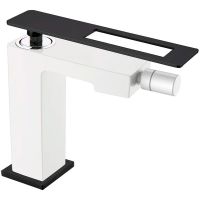 Смеситель для биде Boheme Q 146-WB Белый Черный — фото 1, Смесители