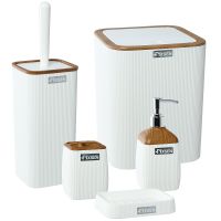 Товар: Ведро для мусора Fixsen White Wood FX-402-6 Белое - фото 2 Ведро для мусора Fixsen White Wood FX-402-6 Белое — фото 2, Мусорные ведра