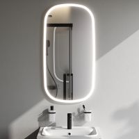 Товар: Зеркало AM.PM Func 55 M8FMOX0551WGH с подсветкой с ИК-сенсорным выключателем - фото 2 Зеркало AM.PM Func 55 M8FMOX0551WGH с подсветкой с ИК-сенсорным выключателем — фото 2, Мебель для ванной