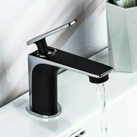 Смеситель для раковины Frap H57 F1057 Черный матовый Хром — фото 5, Смесители для раковины