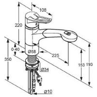 Смеситель для кухни Kludi MX 399410562 Хром — фото 4, Смесители для кухни