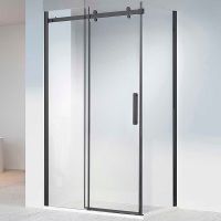 Душевой уголок Vincea Como-N 150x80 VSR-4CN8015CLB профиль Черный стекло прозрачное — фото 1, Прямоугольные душевые уголки