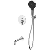 Смеситель для ванны Whitecross Y brushed nickel YSET06TOPNIB Брашированный никель — фото 1, Смесители