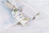 Обои Артекс Марина 10878-02 Винил на флизелине (1,06*10,05) Розовый/Голубой, Город/Море — фото 4, Обои для стен