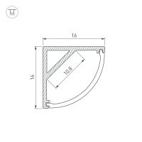 Товар: Профиль алюминиевый Arlight 016178 накладной для контурной подсветки Серебристый - фото 3 Профиль алюминиевый Arlight 016178 накладной для контурной подсветки Серебристый — фото 3, Профили для светодиодных лент