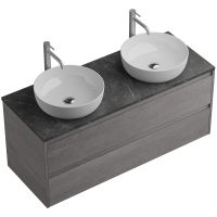 Тумба под раковину BelBagno Kraft 120 KRAFT-1200-2C-SO-2-CG подвесная Cemento Grigio — фото 12, Тумбы под раковину