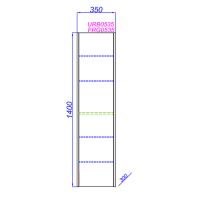 Товар: Шкаф пенал Aqwella Urban 35 URB0535W подвесной Белый - фото 3 Шкаф пенал Aqwella Urban 35 URB0535W подвесной Белый — фото 3, Мебель для ванной