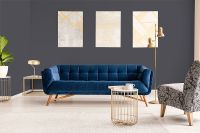 Обои Hygge 77 Colors C8 07 Флизелин (1*10,05) Синий, Однотонные — фото 2, Обои для стен