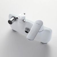 Душевая система Frap F2431 Белая Хром — фото 2, Душевые стойки