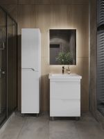 Тумба с раковиной Orange Topline-Milano 60 TM60-02+RA Белый глянец — фото 4, Тумбы с раковиной