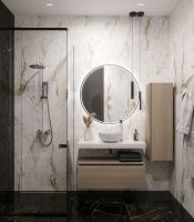 Столешница под раковину Boheme Armadi Art Flat 100 869-100-CLCT Белый мрамор — фото 3, Раковины