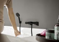 Смеситель для ванны Hansgrohe Vivenis 75420670 Черный матовый — фото 2, Смеситель для ванны