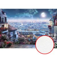 Фреска Ortograf Париж 6582 Фактура бархат FX Флизелин (4*2,7) Синий/Разноцветный, Город — фото 1, Фрески