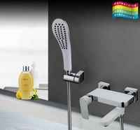 Смеситель для ванны Gappo G48 G3248 Белый Хром — фото 4, Смеситель для ванны