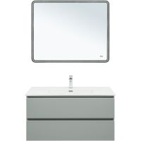 Тумба под раковину Aquanet Вега 100 329599 подвесная Мисти грин — фото 9, Тумбы под раковину