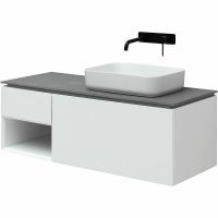 Товар: Тумба под раковину Allen Brau Infinity 120 R 1.21008.WM подвесная Белая матовая - фото 3 Тумба под раковину Allen Brau Infinity 120 R 1.21008.WM подвесная Белая матовая — фото 3, Мебель для ванной