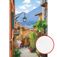 Фреска Ortograf Городской пейзаж 4203 Фактура бархат FX Флизелин (1,8*2,7) Бежевый/Зеленый/Голубой, Город/Пейзаж — фото 1, Фрески