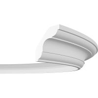 Карниз гибкий Европласт 1.50.294 2000x43x43 мм — фото 1, Карнизы