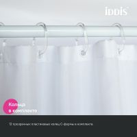 Штора для ванны Iddis Base 240х200 BR04P18i11 Сине-зеленая — фото 4, Аксессуары для туалета