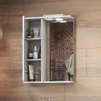 Товар: Зеркало со шкафом Vigo Diana 50 L z.DIA.50.L.El с подсветкой Белое - фото 2 Зеркало со шкафом Vigo Diana 50 L z.DIA.50.L.El с подсветкой Белое — фото 2, Зеркальные шкафы в ванную