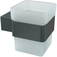 Стакан для зубных щеток Lemark Smooth Line 9736015 Графит — фото 1, Мыльницы