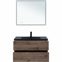 Товар: Тумба под раковину Aquanet Алвита New 90 334187 подвесная Дуб веллингтон табак - фото 12 Тумба под раковину Aquanet Алвита New 90 334187 подвесная Дуб веллингтон табак — фото 12, Тумбы под раковину