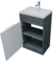 Товар: Тумба с раковиной 1MarKa Revo 50H У99086 Бетон темно-серый - фото 2 Тумба с раковиной 1MarKa Revo 50H У99086 Бетон темно-серый — фото 2, Тумбы с раковиной