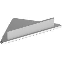 Угловая полка Keuco Edition 400 11557 170100 со скребком Хром — фото 1, Полки для ванной и душа