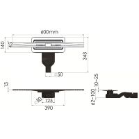 Товар: Душевой лоток Berges Simpel 600 091111 с решеткой Хром глянец - фото 12 Душевой лоток Berges Simpel 600 091111 с решеткой Хром глянец — фото 12, Душевые лотки