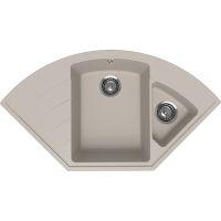 Кухонная мойка Ulgran Quartz Marta 1000-02 Лен — фото 1, Кухонные мойки