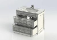 Товар: Тумба под раковину Aquanet Бостон М 80 243782 Белая матовая - фото 4 Тумба под раковину Aquanet Бостон М 80 243782 Белая матовая — фото 4, Мебель для ванной