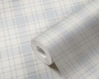 Обои AS Creation Maison Charme 39072-2 Винил на флизелине (0,53*10,05) Белый/Серый/Сиреневый, Геометрия/Клетка — фото 4, Обои для стен