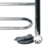 Электрический полотенцесушитель Ника Curve ЛZ Эл. 80x60 Хром — фото 3, Электрические полотенцесушители