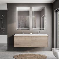 Товар: Тумба под раковину BelBagno Kraft 140 KRAFT-1400-4C-SO-2-RGB подвесная Rovere Galifax Bianco - фото 15 Тумба под раковину BelBagno Kraft 140 KRAFT-1400-4C-SO-2-RGB подвесная Rovere Galifax Bianco — фото 15, Тумбы под раковину