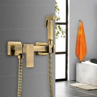 Товар: Гигиенический душ со смесителем Frap F7504-4 Бронза - фото 7 Гигиенический душ со смесителем Frap F7504-4 Бронза — фото 7, Душевое оборудование. Душевая программа